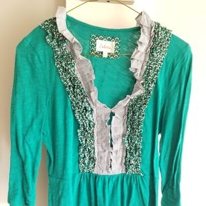 EUC Anthro Deletta medium cotton top